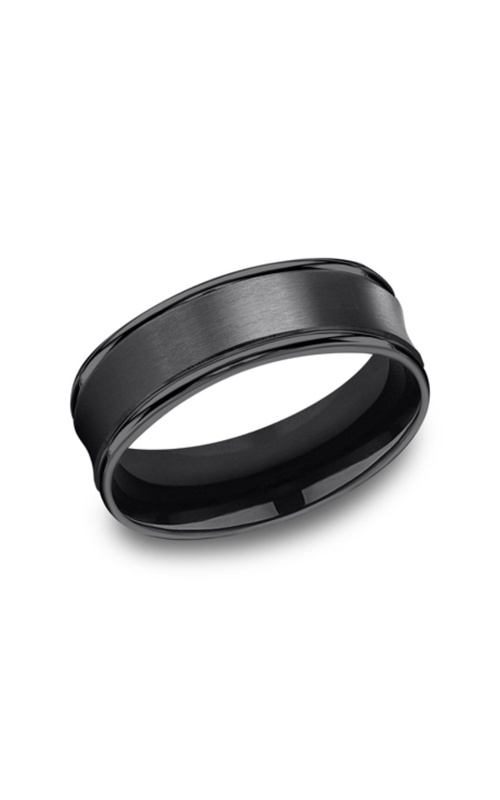 Black Titanium 7.5mm  Wedding Band