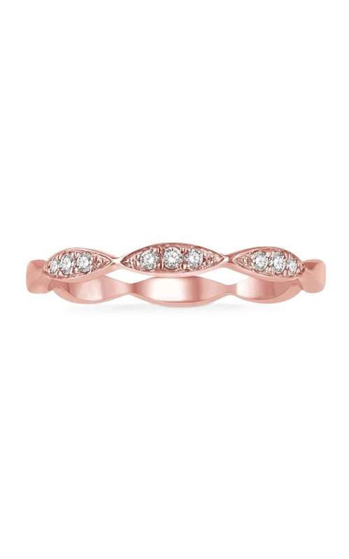 14k Rose Gold Diamond Stackable Ring