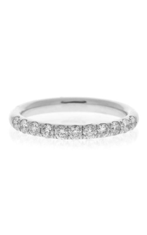 14k White Gold Diamond Wedding Band