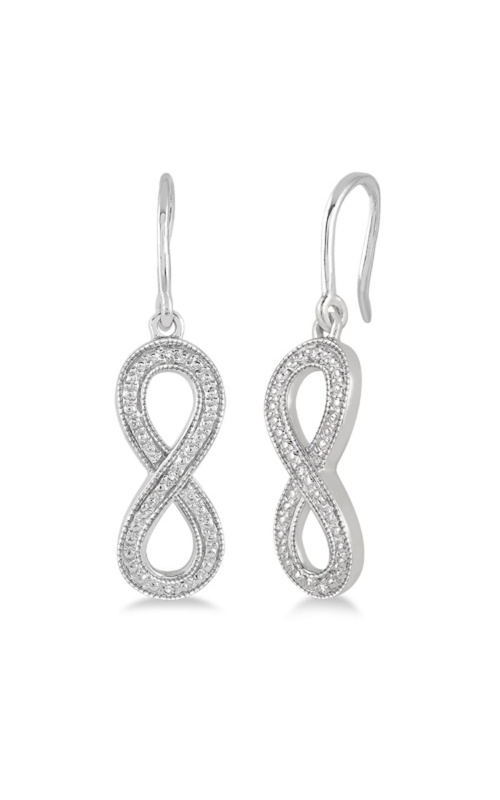 Sterling Silver Drop Infinity Earrings