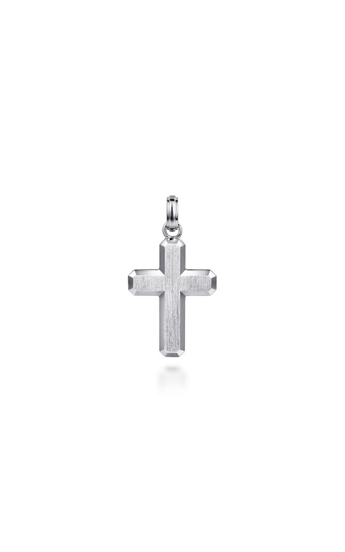 Sterling Silver Brushed Cross Pendant