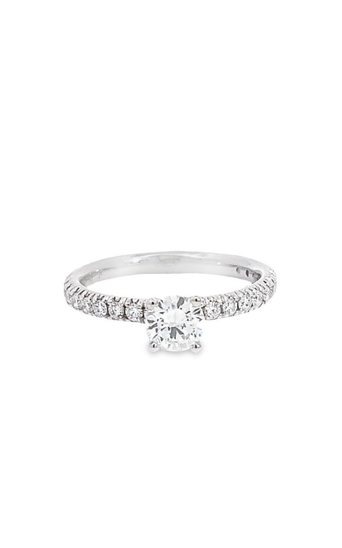 14k White Gold Diamond Engagement Ring