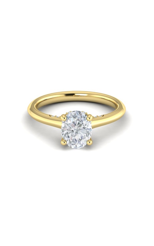 Medawar Crown Collection 14k Yellow Gold 2.00ct Oval Lab Grown Diamond Engagement Ring