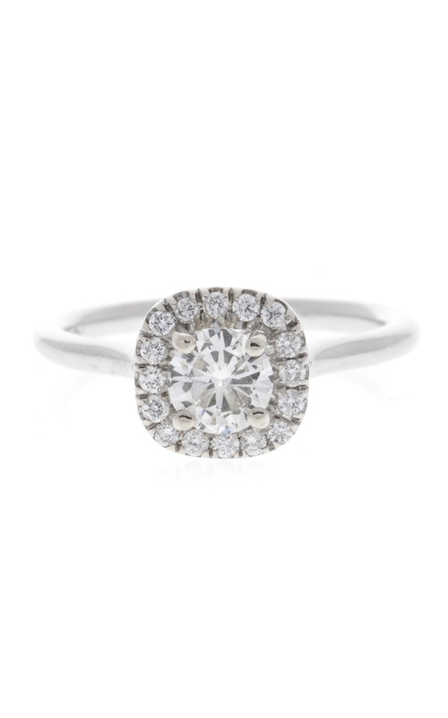 14K White Gold Diamond Engagement Ring