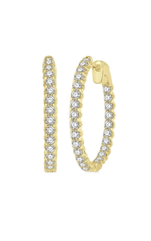 2 Ctw Inside-Out Diamond Hoop Earrings