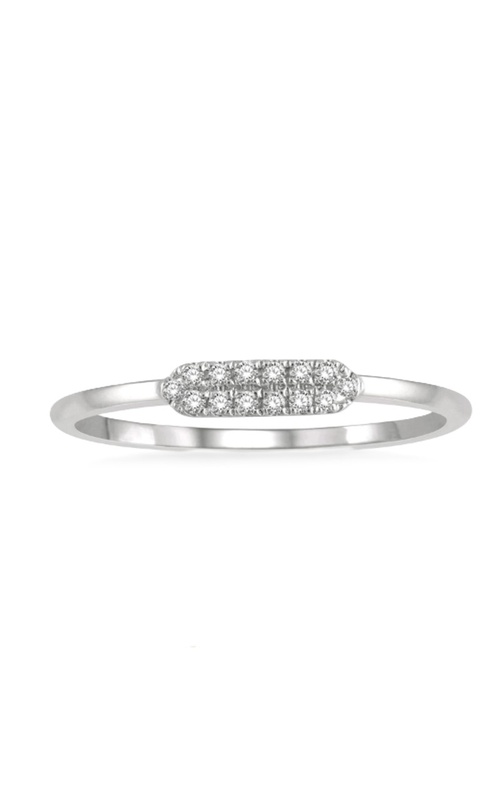 Diamond Bar Stackable Ring