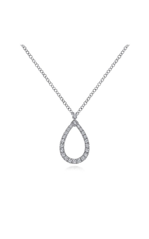 Teardrop Diamond Pendant Necklace