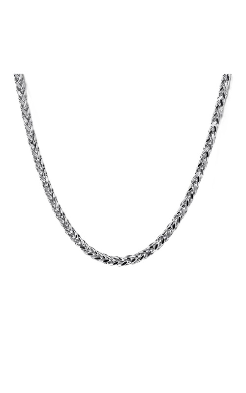 20 1.9mm 14K White Gold Men’s Wheat Chain Necklace