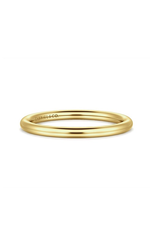14K Yellow Gold Plain Polished Wedding Band