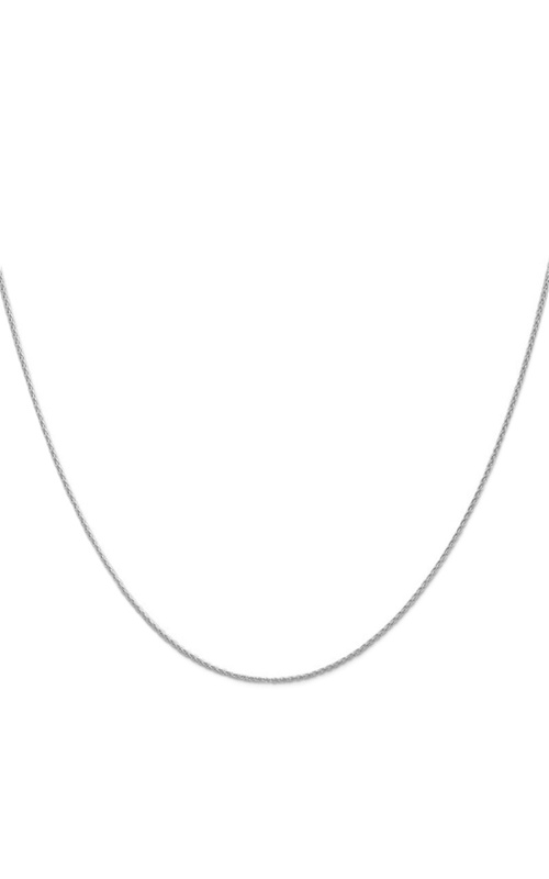 14K White Gold 18 Wheat Chain Necklace