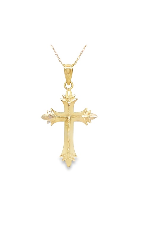 Estate 14K Yellow Gold Cross Pendant