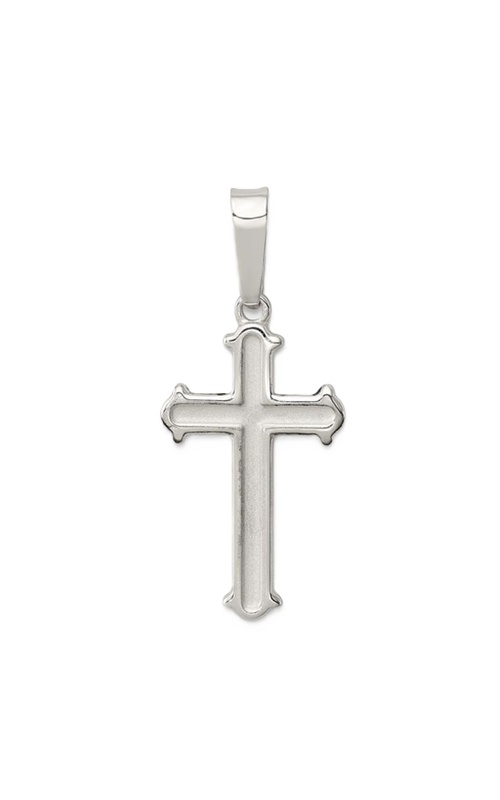 Sterling Silver Polished Cross Pendant