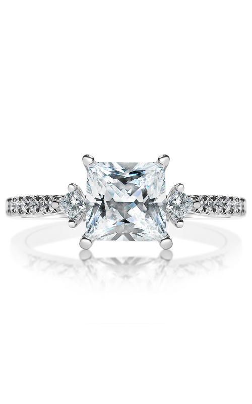 Classique Creations Princess Diamond Kite Sidestones Engagement Ring Z2037P