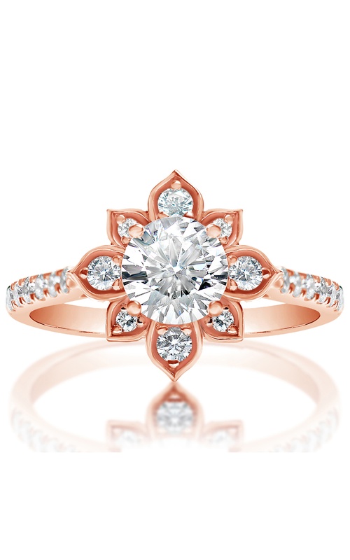 Engagement Ring – 14K Rose Gold Round Not Included (Sold Separately) (0.43ct) RB551GR | Classique Creations