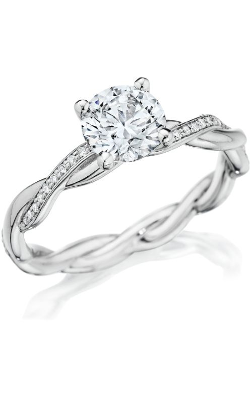 Engagement Ring – 14K White Gold Round Not Included (Sold Separately) (0.11ct) Z1489R | Classique Creations