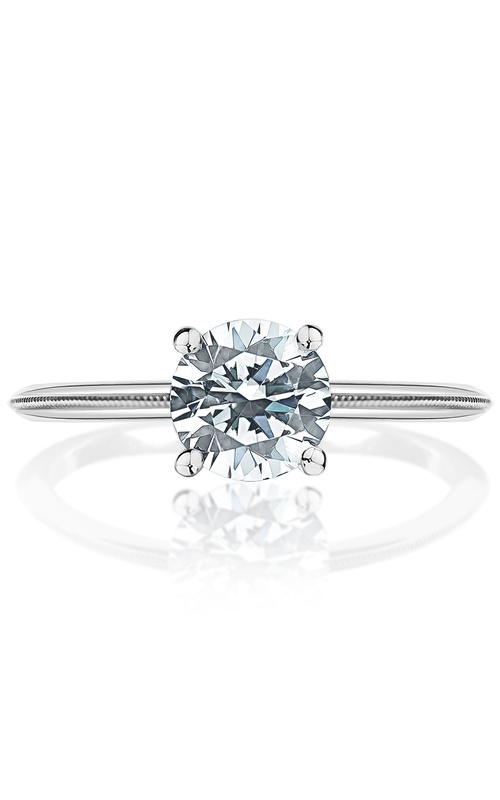 Engagement Ring – 14K White Gold Round Not Included (Sold Separately) Z1496R | Classique Creations