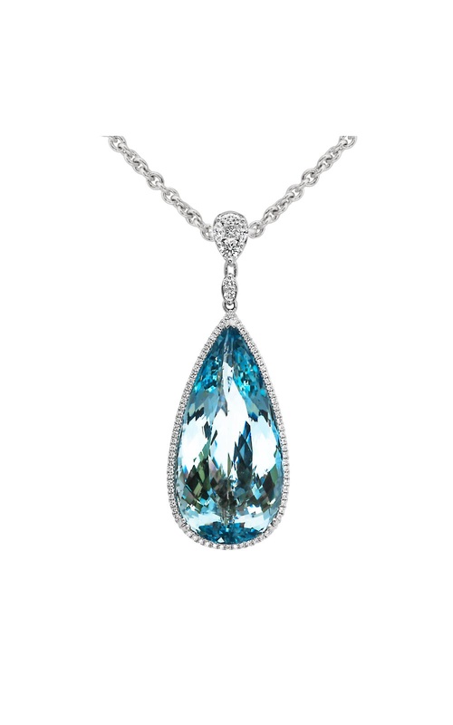 JYE Aquamarine Necklace PA29836K
