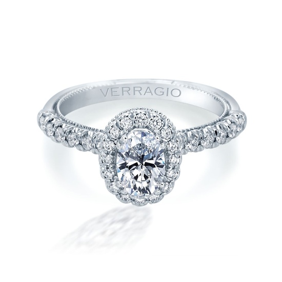 Oval Halo Design Diamond Engagement Ring