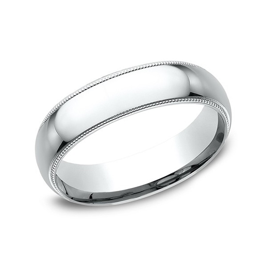 3mm Plain Polished Comfort Fit Wedding Band