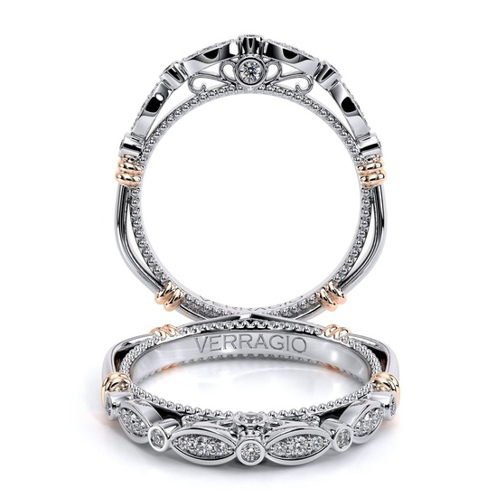 Verragio 'Parisian Collection' Marquise Shaped Fluted Diamond Wedding Band