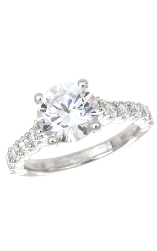 Solomon Brothers Collection Cathedral Shared Prong Diamond Engagement Ring