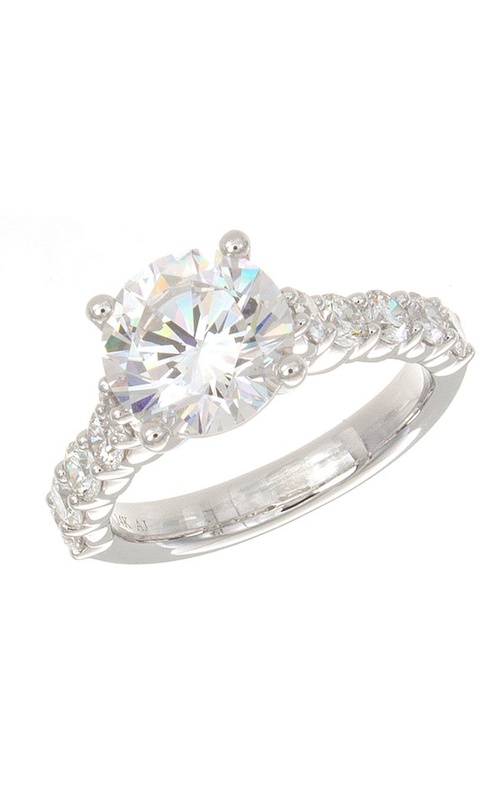 Solomon Brothers Collection Cathedral Shared Prong Diamond Engagement Ring