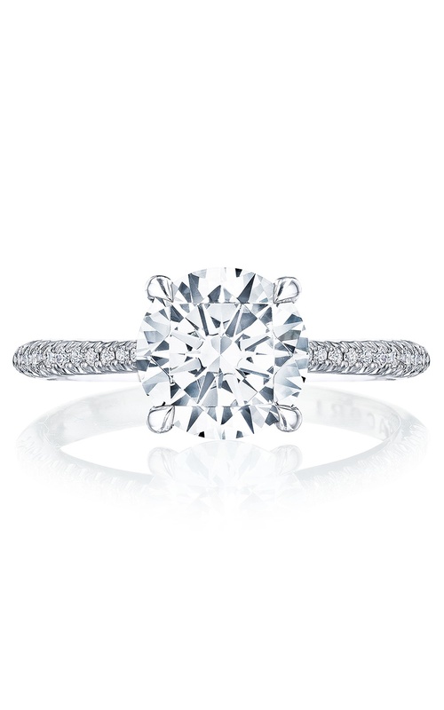 Tacori Founders Collection French Pave Diamond Engagement Ring with Signature Crescent