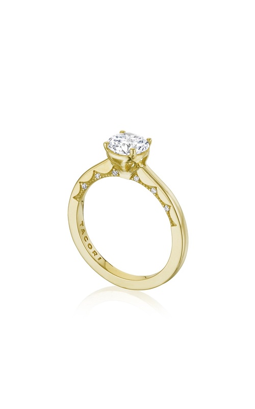 Tacori Coastal Crescent Collection 2mm Plain Polished Solitaire Ring
