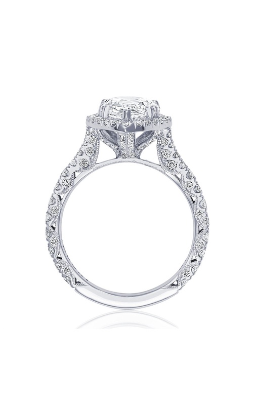 Tacori Royal T Collection Pear Shape Halo Diamond Engagement Ring