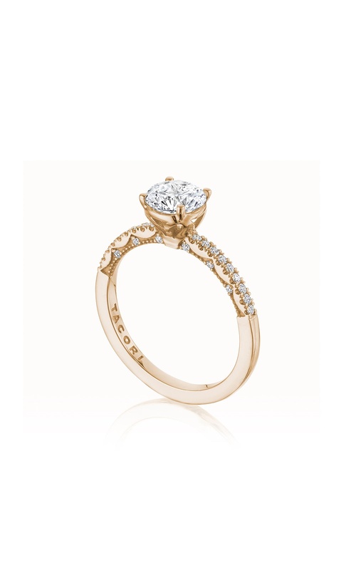 Tacori Coastal Crescent Collection Bead Set Round Diamond Ring
