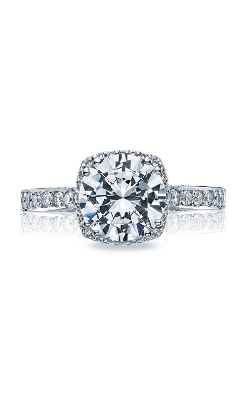 Tacori Dantela Collection Halo Style Pave Diamond Engagement Ring