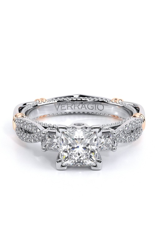 Verragio Parisian Collection 3 Princess Cut Twist Diamond Engagement Ring