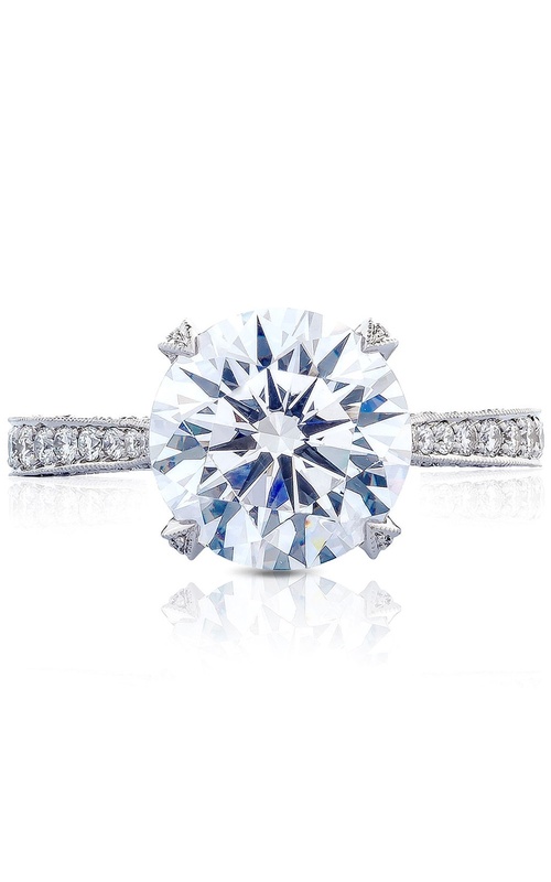 Tacori Royal T Collection 3/4 Way Graduated Cathedral Pave Diamond Engagement Ring