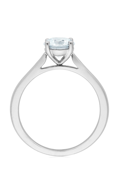 Plain Polished Solitaire Engagement Ring