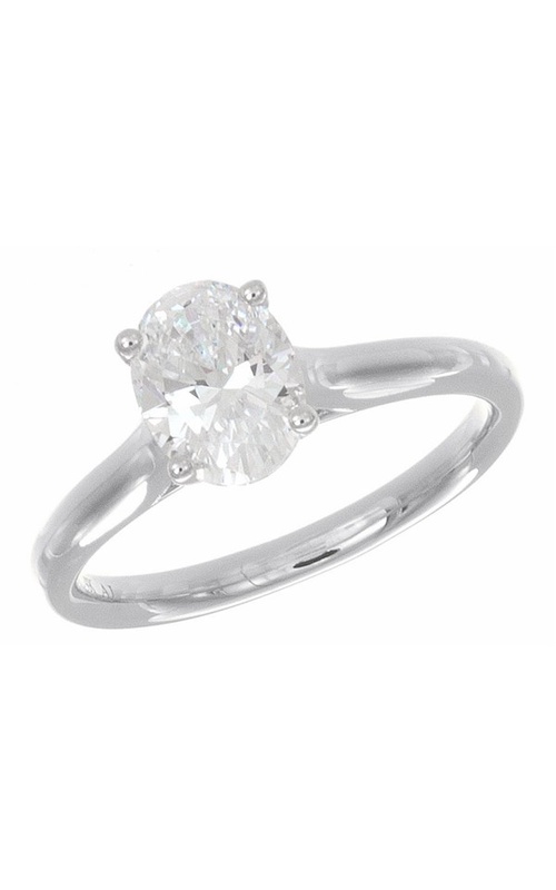 Solomon Brothers Collection 14Kt WG Cathedral Solitaire Engagement Ring (center Stone Not included)