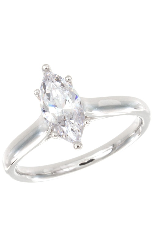Solomon Brothers Collection 14Kt WG Cathedral Solitaire Engagement Ring (center Stone Not Included)