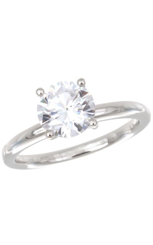 Solomon Brothers Signature Collection Platinum Rounded Solitaire Engagement Ring