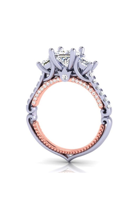 Verragio Couture Collection 3 Stone Princess Cut Diamond Engagement Ring