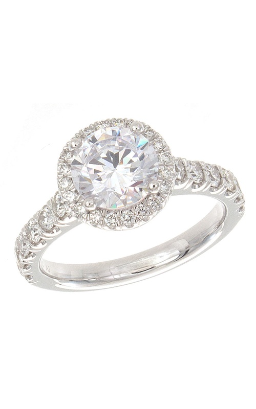 Solomon Brothers Collection halo Style Engagement Ring Diamonds 0.69cttw (center Stone Not included)