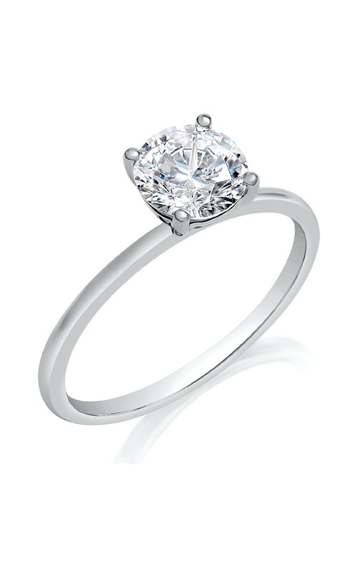 1.4mm Polished Solitaire Ring with 4 prong Head For 1.50ct Round Center