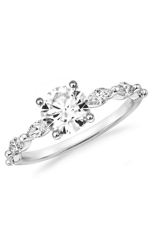Solomon Brothers 1/2 Way 6 Stone Marquise East to West Diamond Engagement Ring .44cttw