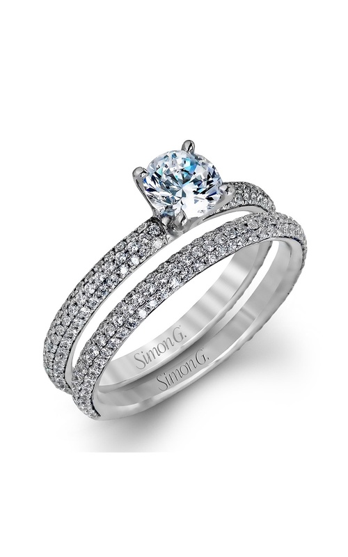 Simon G Caviar Collection Pave Diamond Band