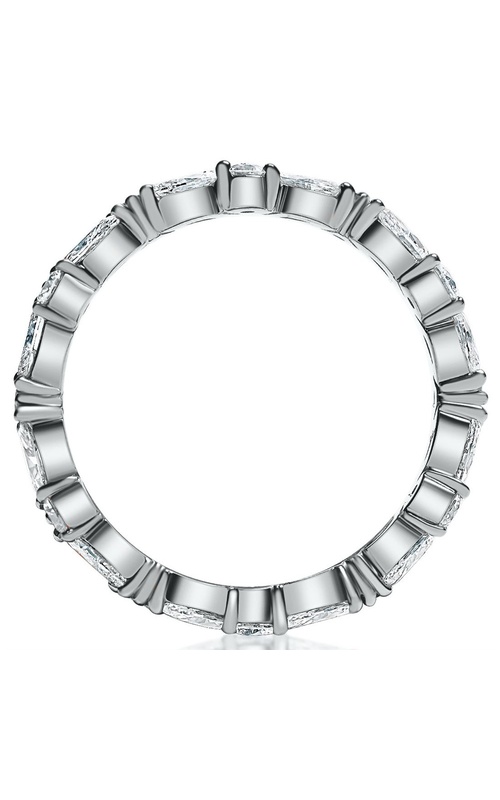 Alternating Prong Set Marquise and Round Diamond Eternity Band