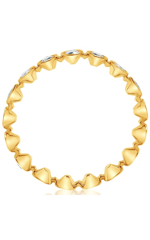 17 Stone Bezel Set Round Diamond Eternity Band