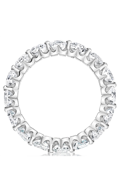 23 Stone Round Single Shared prong Set Diamond Eternity Band