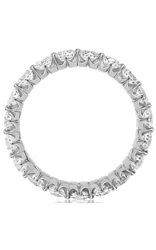 19 Stone Round Single Shared prong Set Diamond Eternity Band
