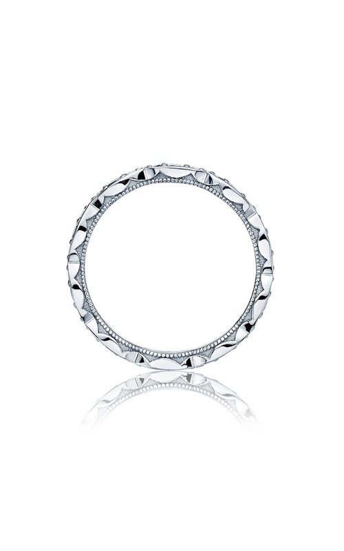 Tacori Sculpted Crescent Marquise Shaped Scalloped Round Diamond Eternity Band