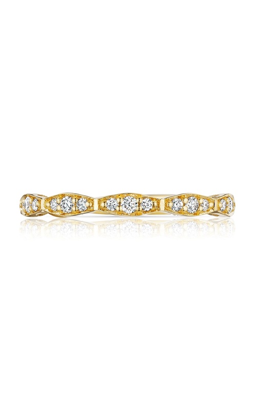 Tacori Sculpted Crescent Collection Marquise Design Scalloped Round Bead Set Diamond Eternity Band
