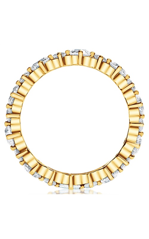 Alternating Size 24 Stone Round Shared prong Diamond Eternity Band