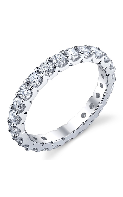 22 Stone Round Shared prong Diamond Eternity Band